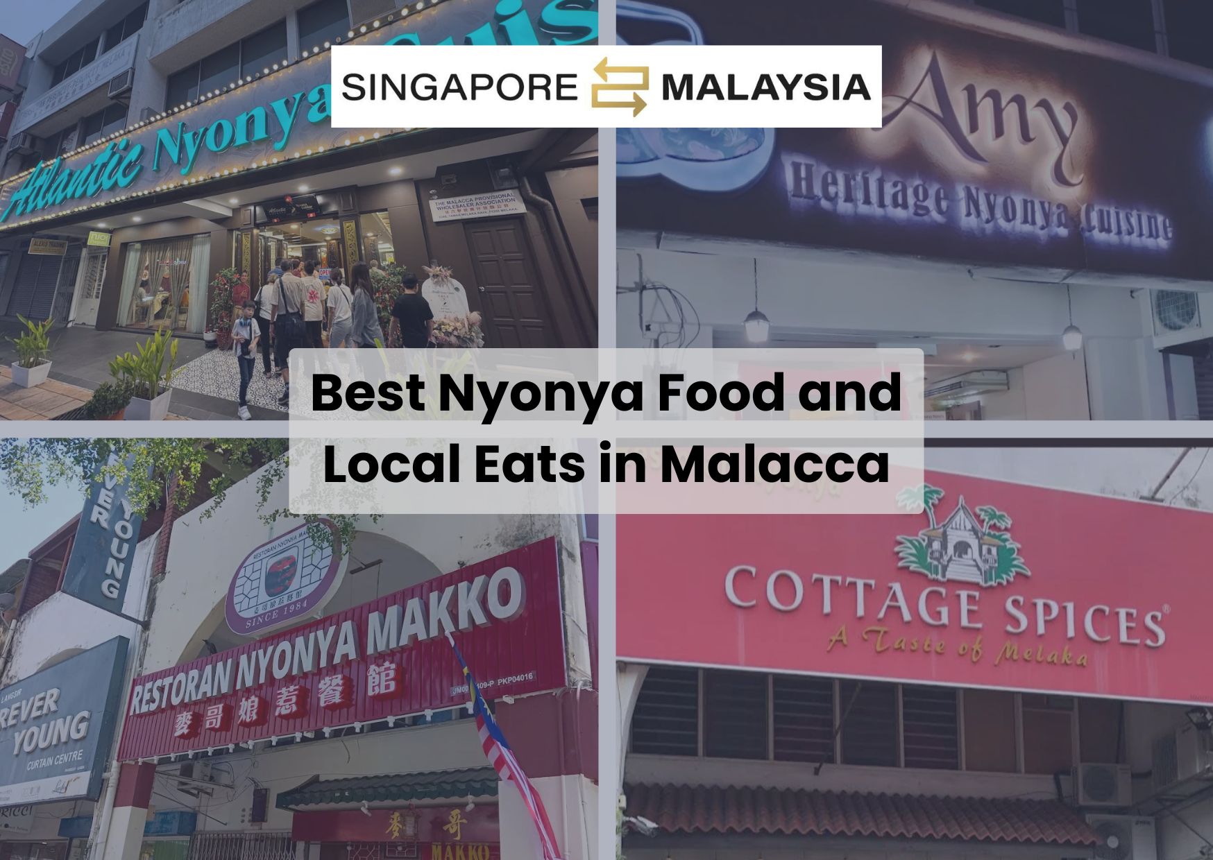 Best Nyonya Fooxd and Local Eats in Malacca